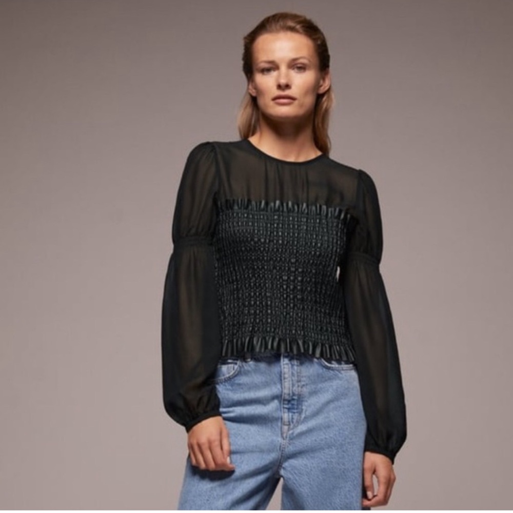 Zara leather top